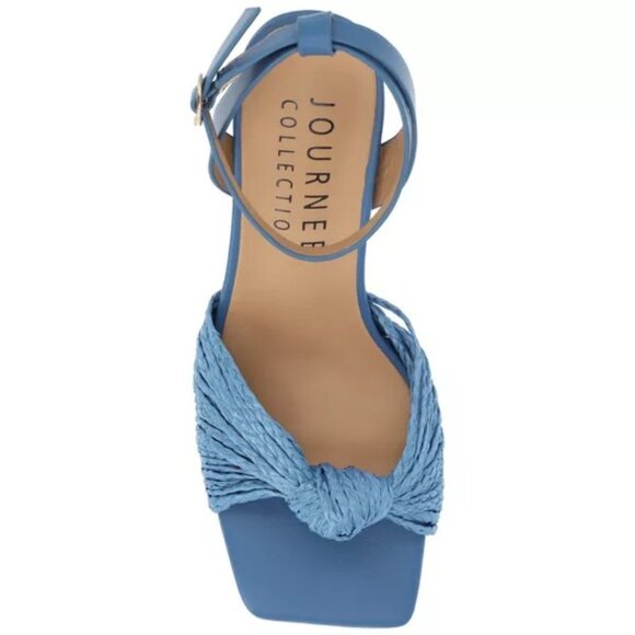 Journee Collection  Galinda Block Heel Sandals Women's Size 7 1/2 NIB - Picture 3 of 4